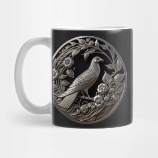 Just a Golden Crow Coin Ornament Mug